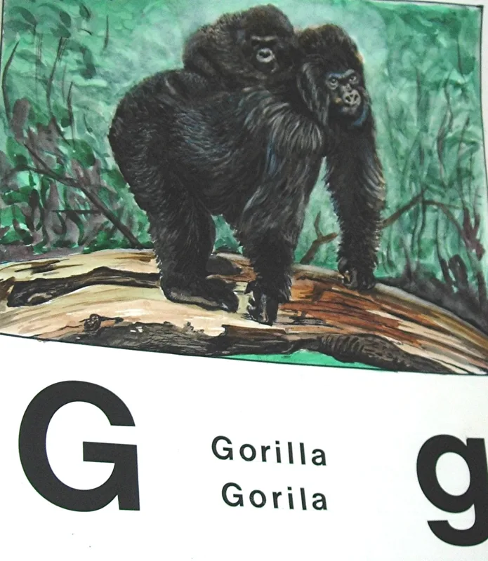 w alphabet g 11x14