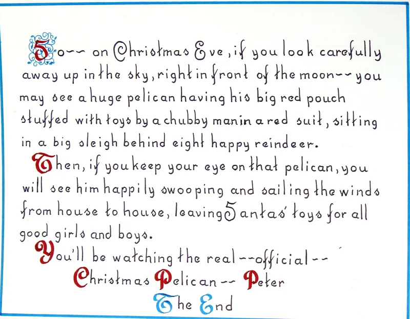 w The Christmas Pelican p.46 11x14
