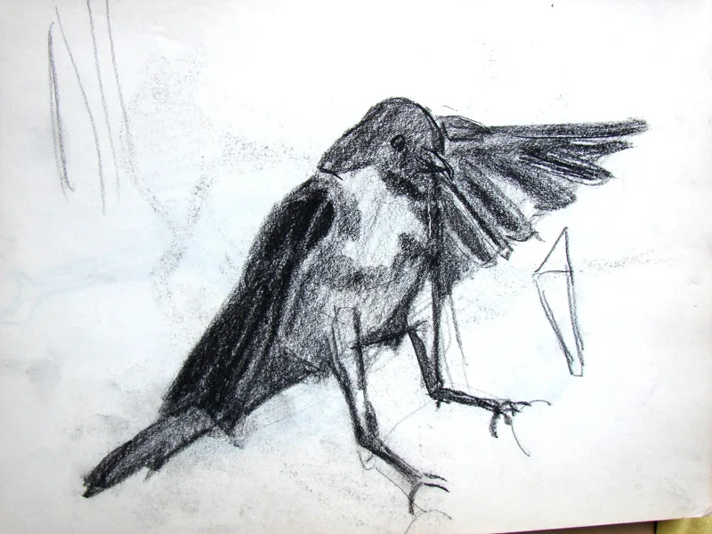 d sketchbook The Landing 12x16