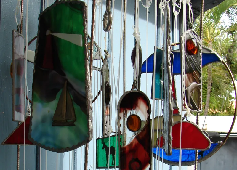 stained glass mobile