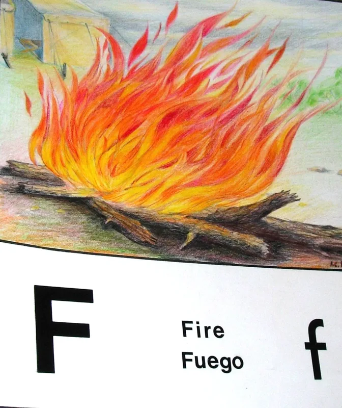 w alphabet f 11x14
