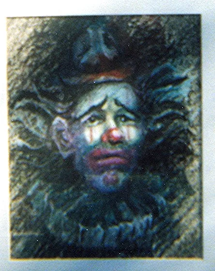 oil Sad Clown 11x14