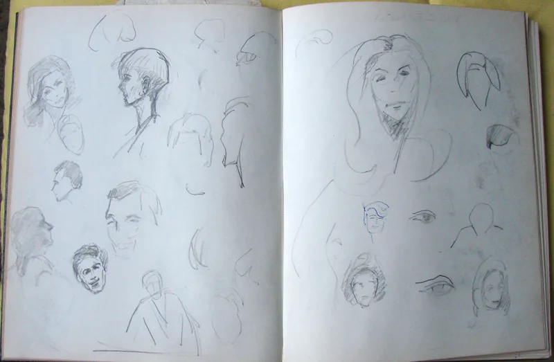 d sketchbook 34  two  9x12s
