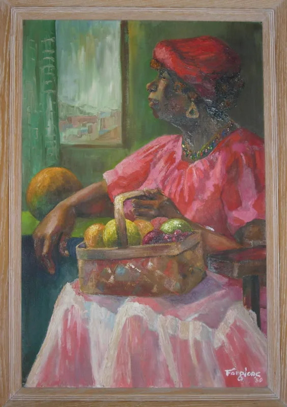 oil Fruit Vendor 28x36