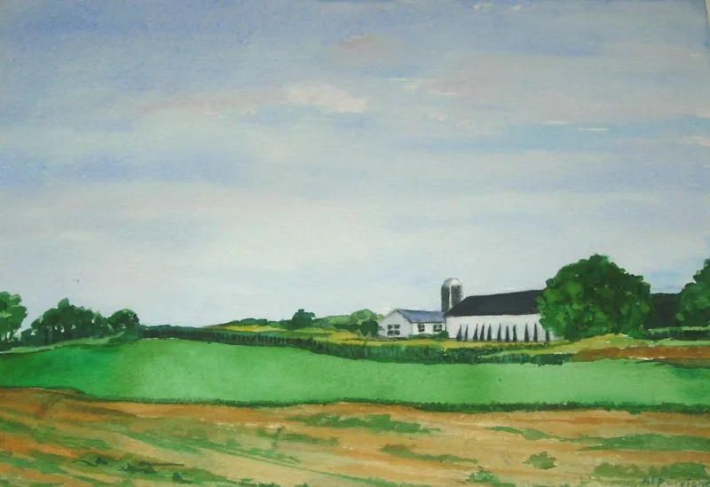 w Farm in Pennsylvania 18x24