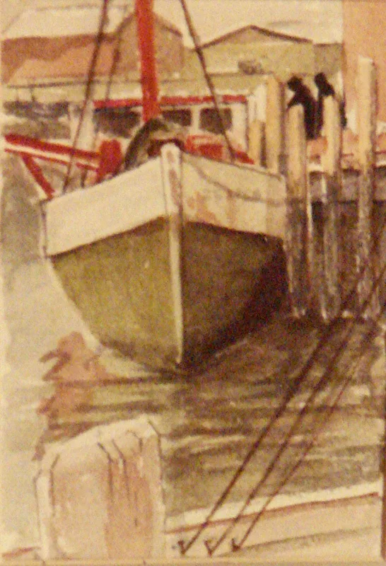 w Glouchester Fishing Boat 10x16