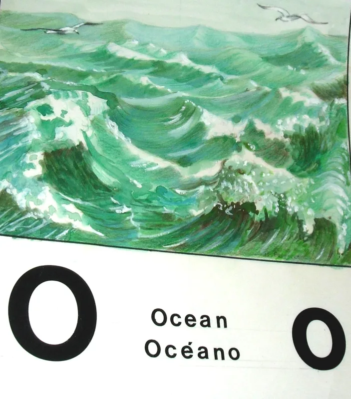w alphabet o 11x14