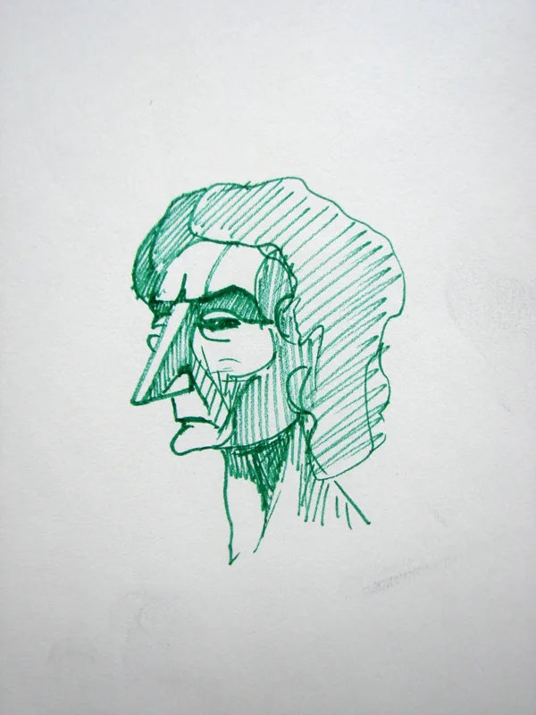 d sketchbook Green 8x10