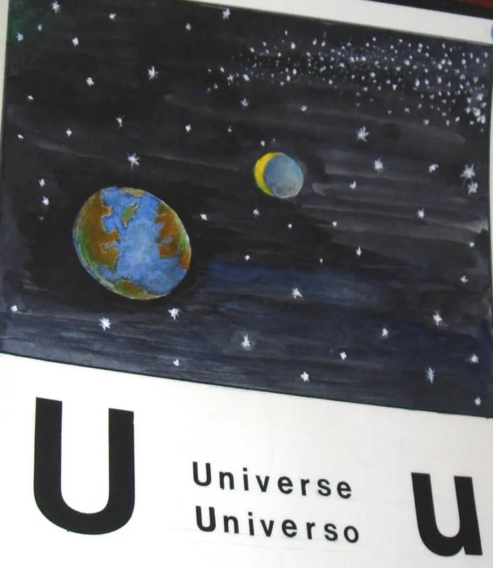 w alphabet u 11x14