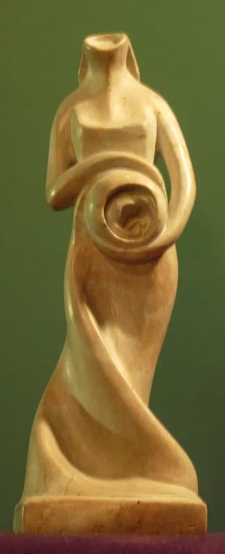 sculpture  Woman soapstone 12 in.