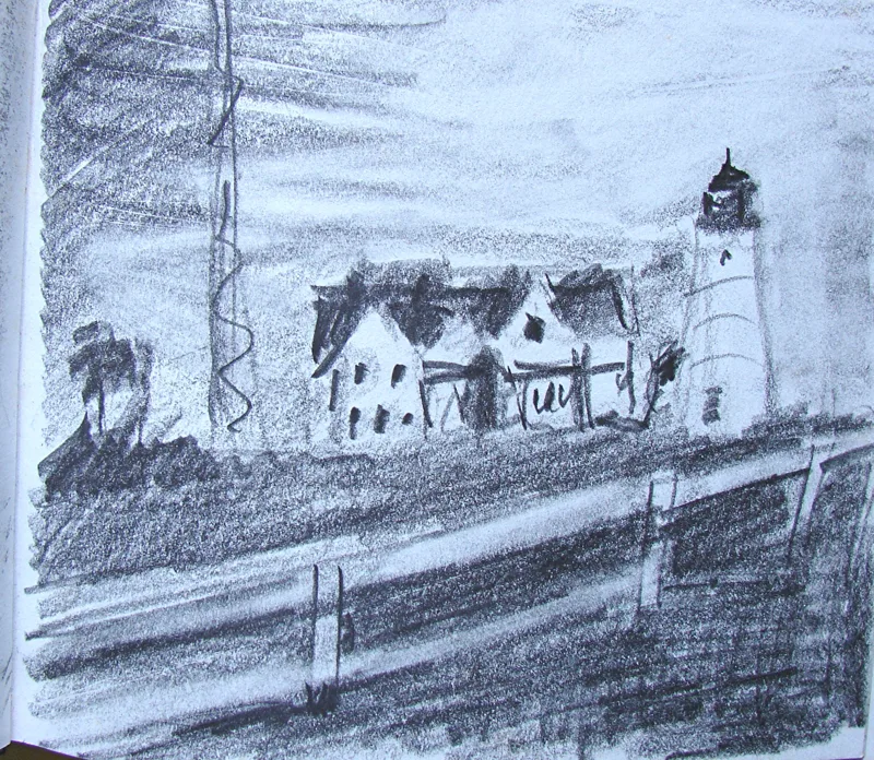 d sketchbook Falmouth, MA 9x12