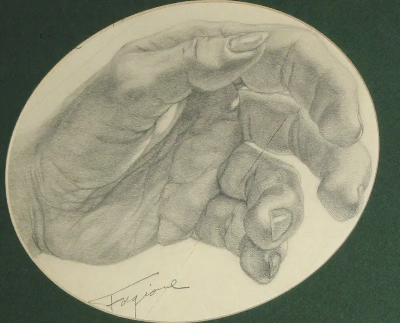 d artist's hand  pencil 8x10