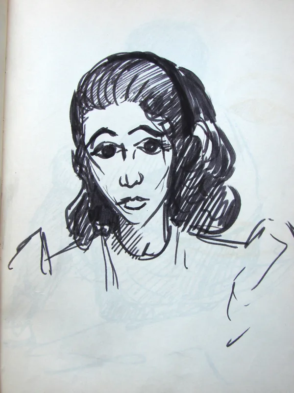 d sketchbook Leslie 9x12 1960