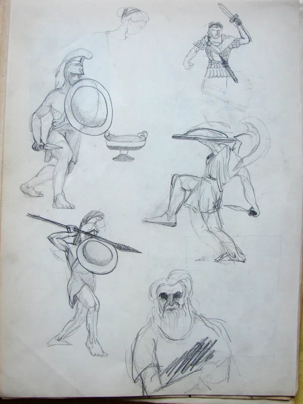 d sketchbook Warriors  (x12