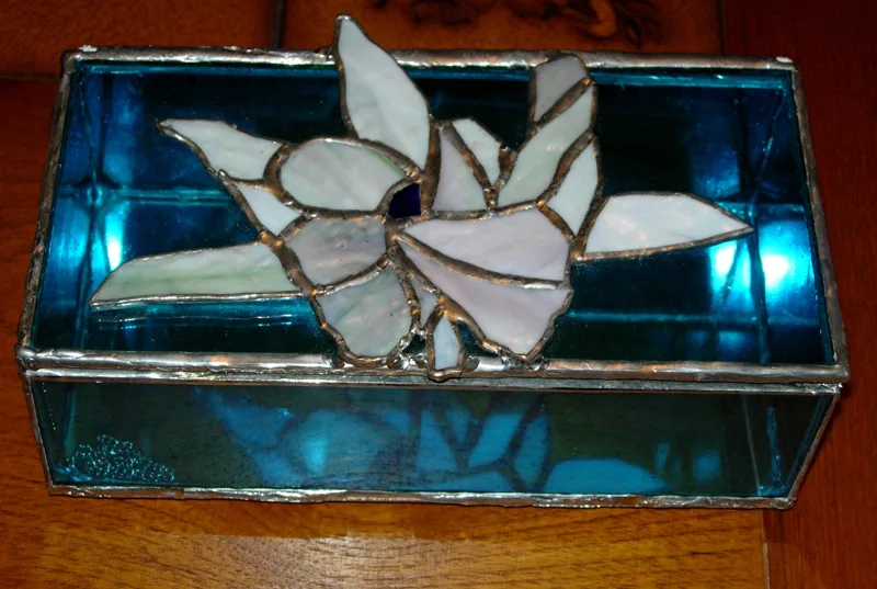 stained glass jewel box 2x4x10