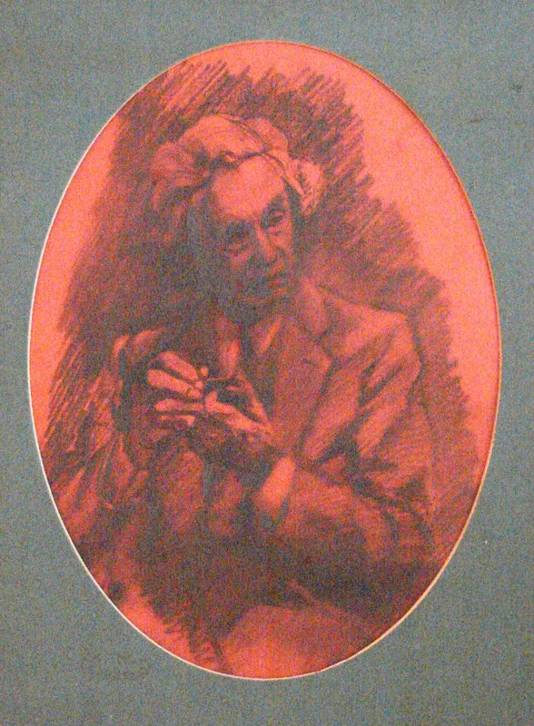 d Bertrand Russell sepia print 9x12