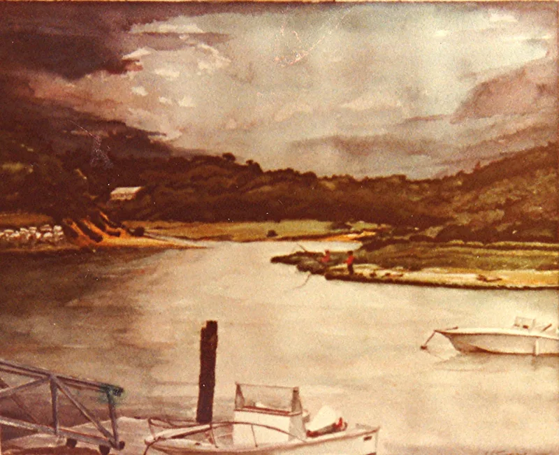 w Two Boys Fishing 3x4