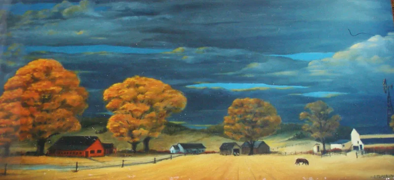 oil Storm Brewing 1974 10x28