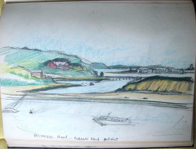 d sketchbook Hull, Princess Head  12x16