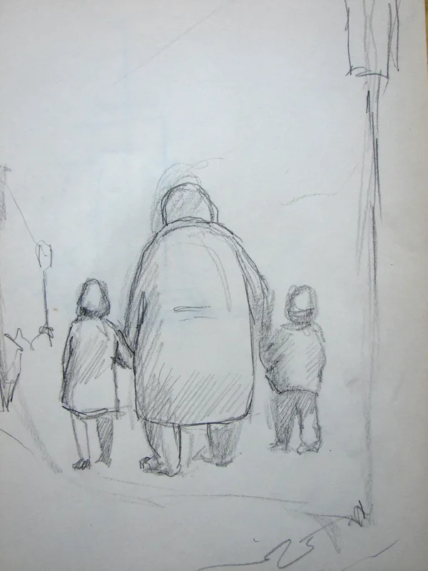 d sketchbook A Walk With Grandma 9x12