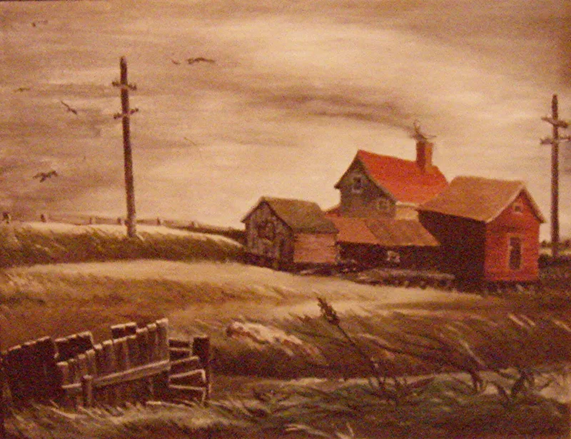 oil Scituate Harbor MA 26x36