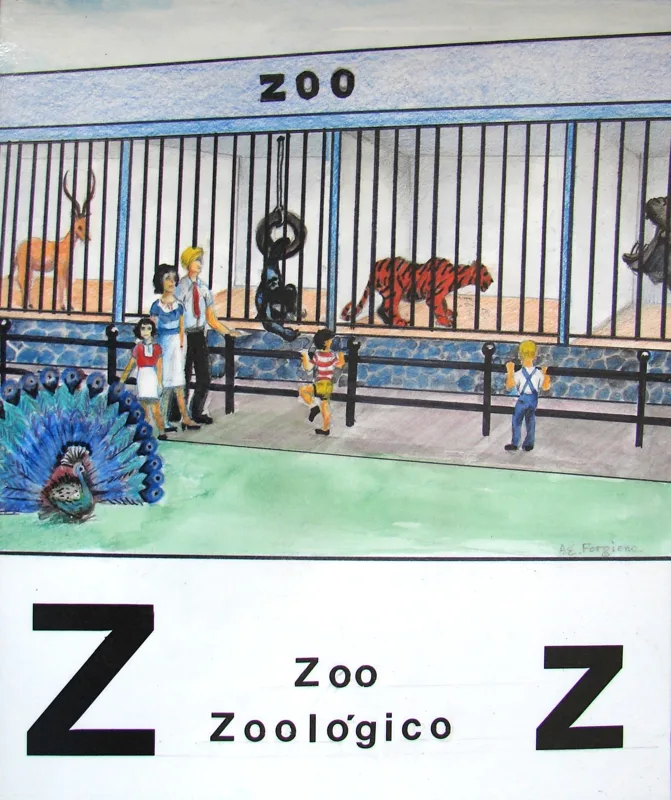 w alphabet z 11x14