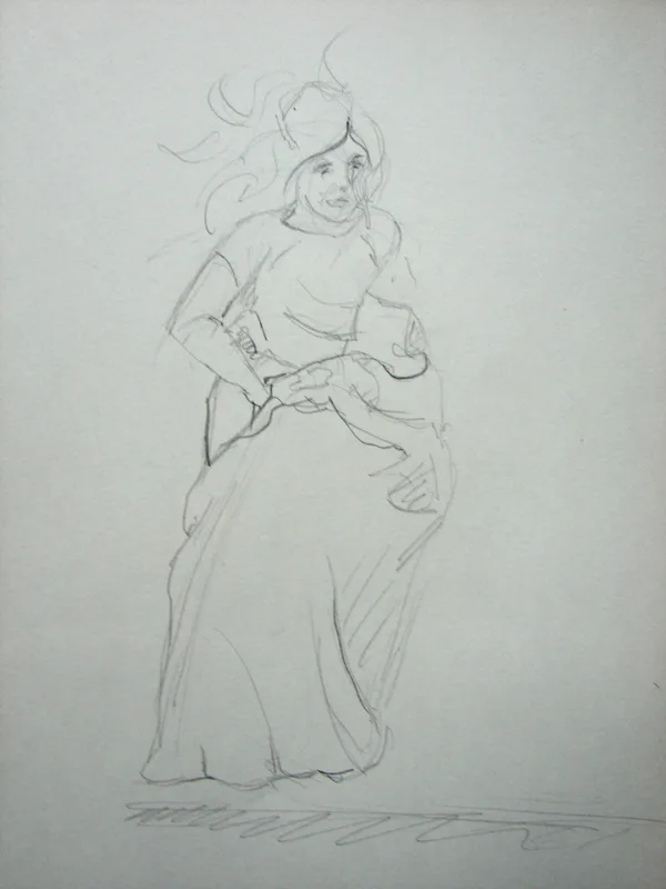 d sketchbook Prep for the Party 9x12